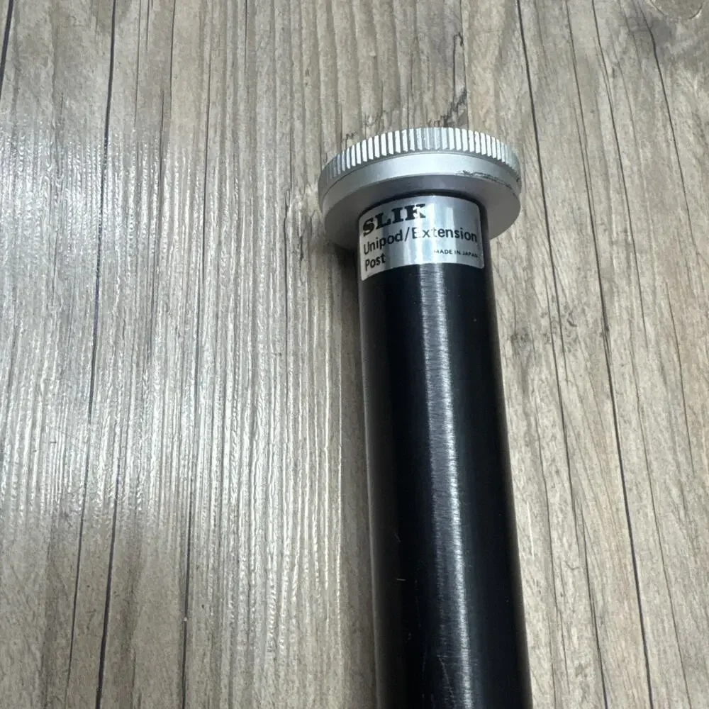 SLIK Telescoping Unipod Extension Post Camera Monopod Made in Japan Black